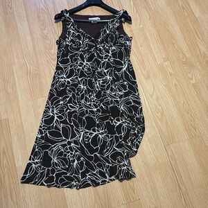 Evan Picone dress size 14, brown and tan, euc